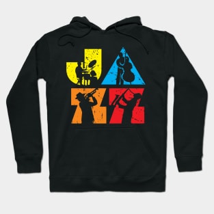 Creative Logotype with Jazz Musicians Hoodie